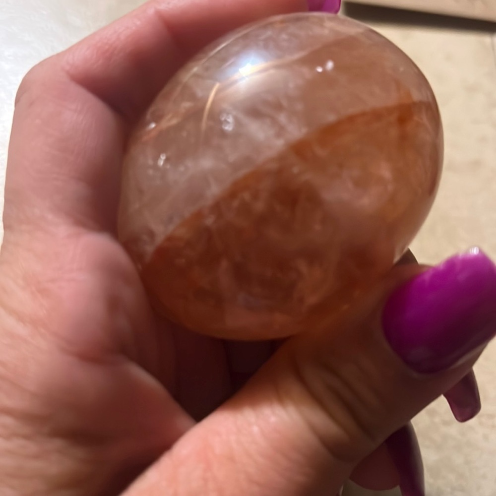 Fire Quarts Palm Stone